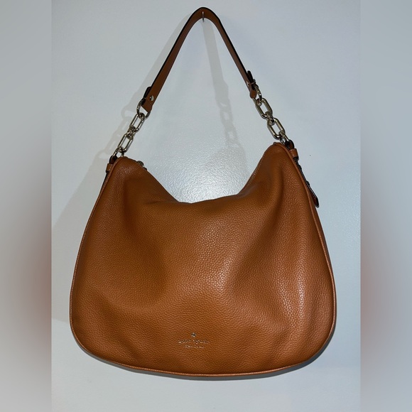 Kate spade, cross grain leather tan brown shoulder bag. No crossbody strap. - Picture 13 of 16